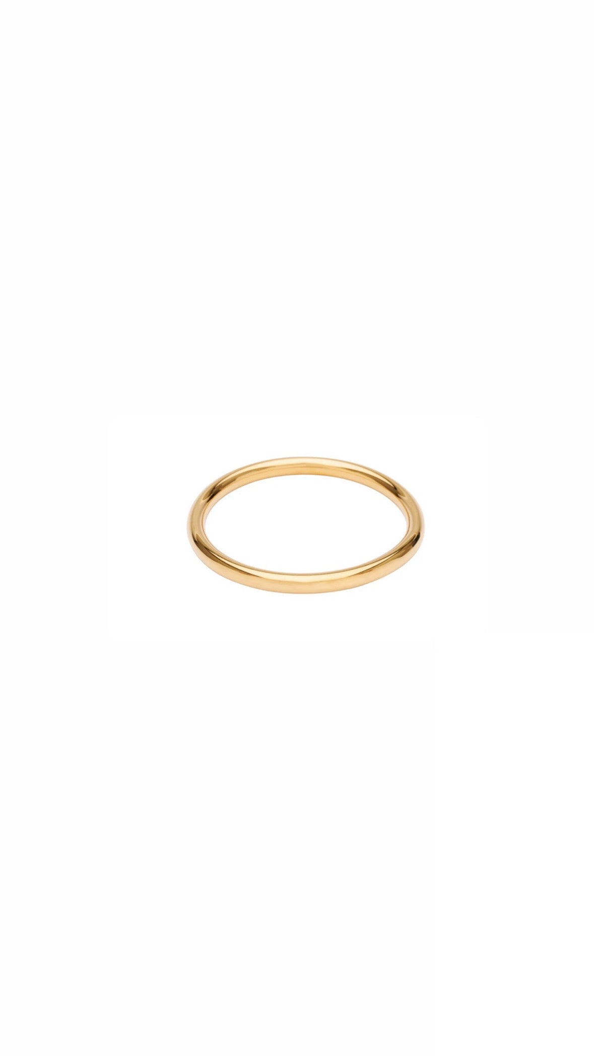 Ray armring 6mm - Goldplated